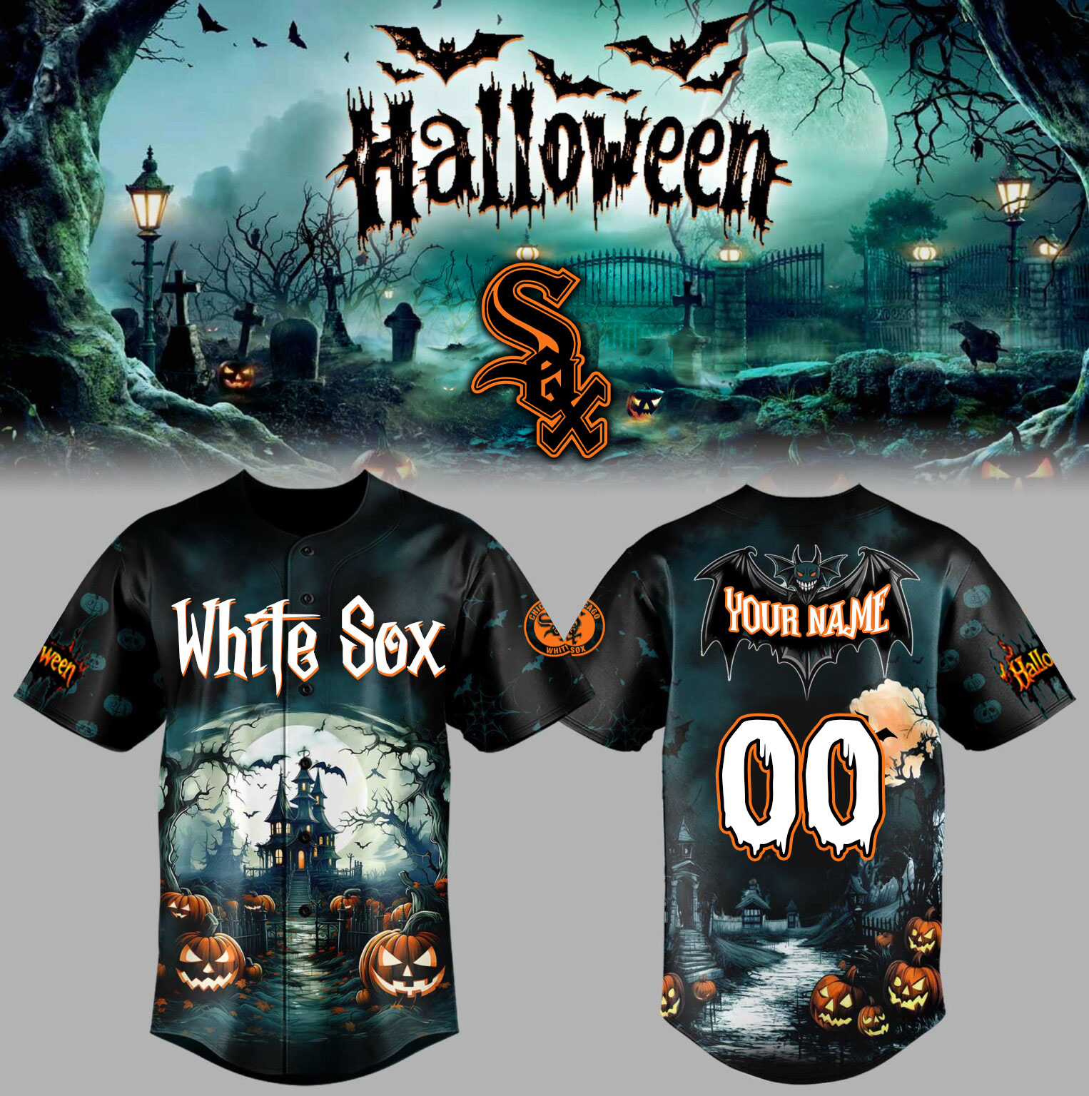  Halloween X Chicago White Sox Jersey