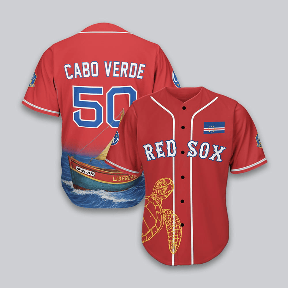 2025 Red Sox Cabo Verde Celebration Jersey Giveaway Boston Red Sox Merch FatherS Day Gifts