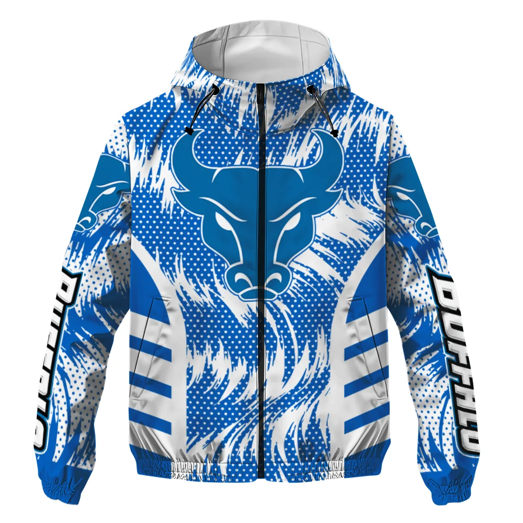 Buffalo Bulls Dynamic Heat Wave Royal Blue Windbreaker Jacket