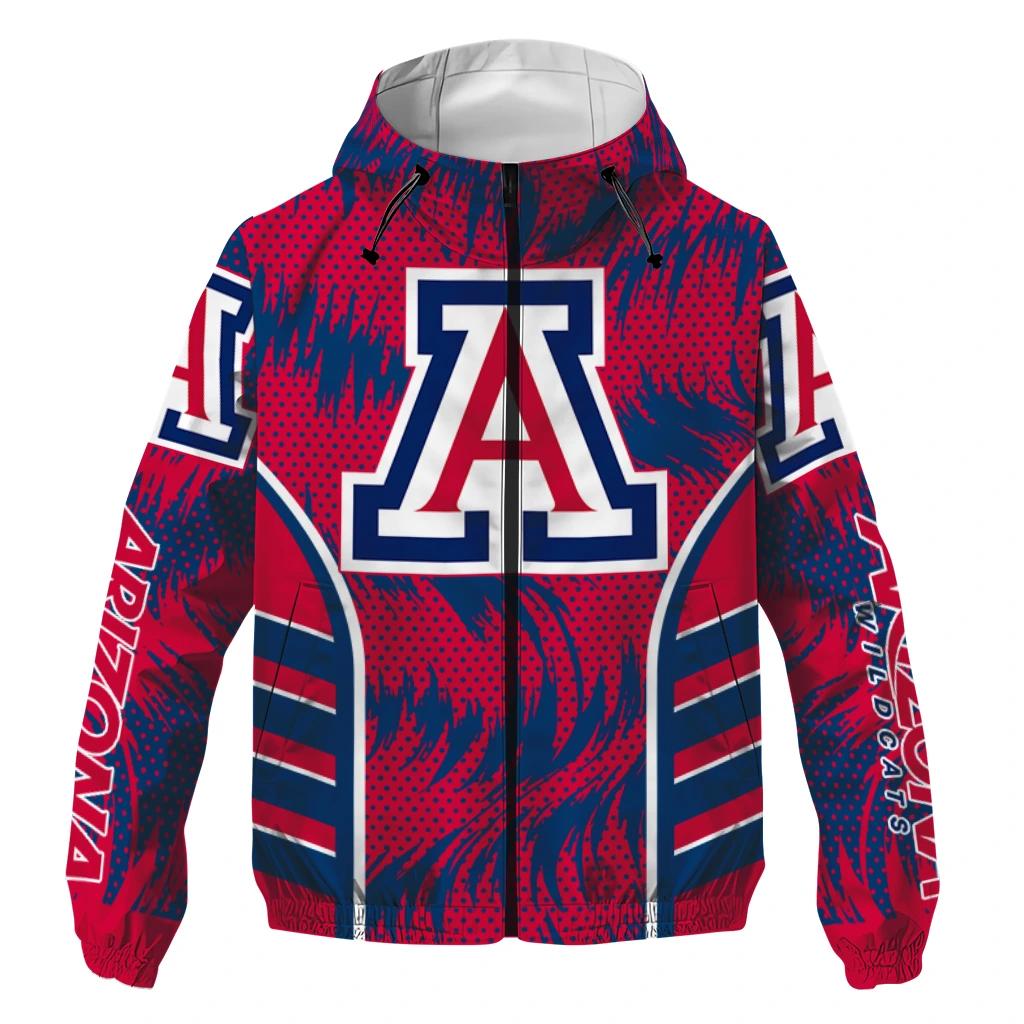 Arizona Wildcats Dynamic Heat Wave Red Windbreaker Jacket