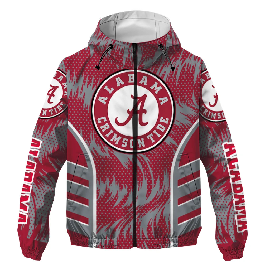 Alabama Crimson Tide Dynamic Heat Wave Crimson Windbreaker Jacket