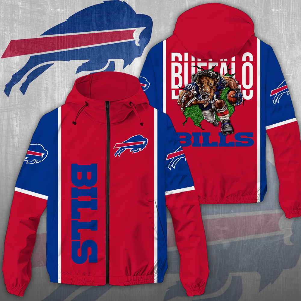 Buffalo Bills 3D Windbreaker Jacket