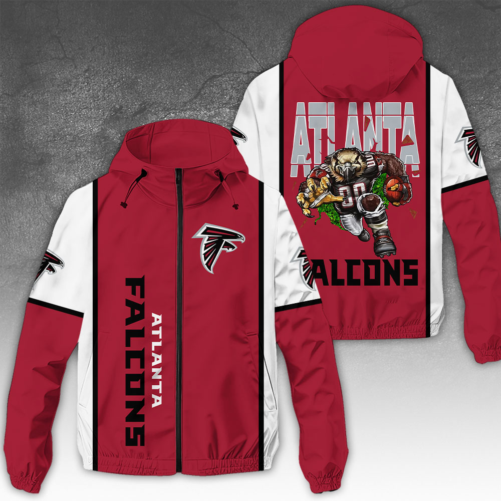 Atlanta Falcons 3D Windbreaker Jacket