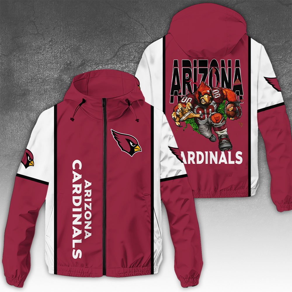 Arizona Cardinals 3D Windbreaker Jacket