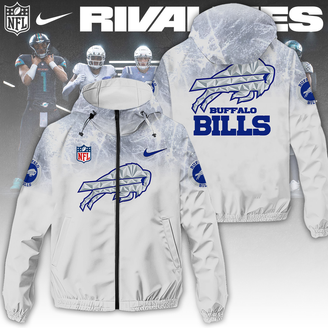Buffalo Bills Rivalries 2025 3D Windbreaker Jacket