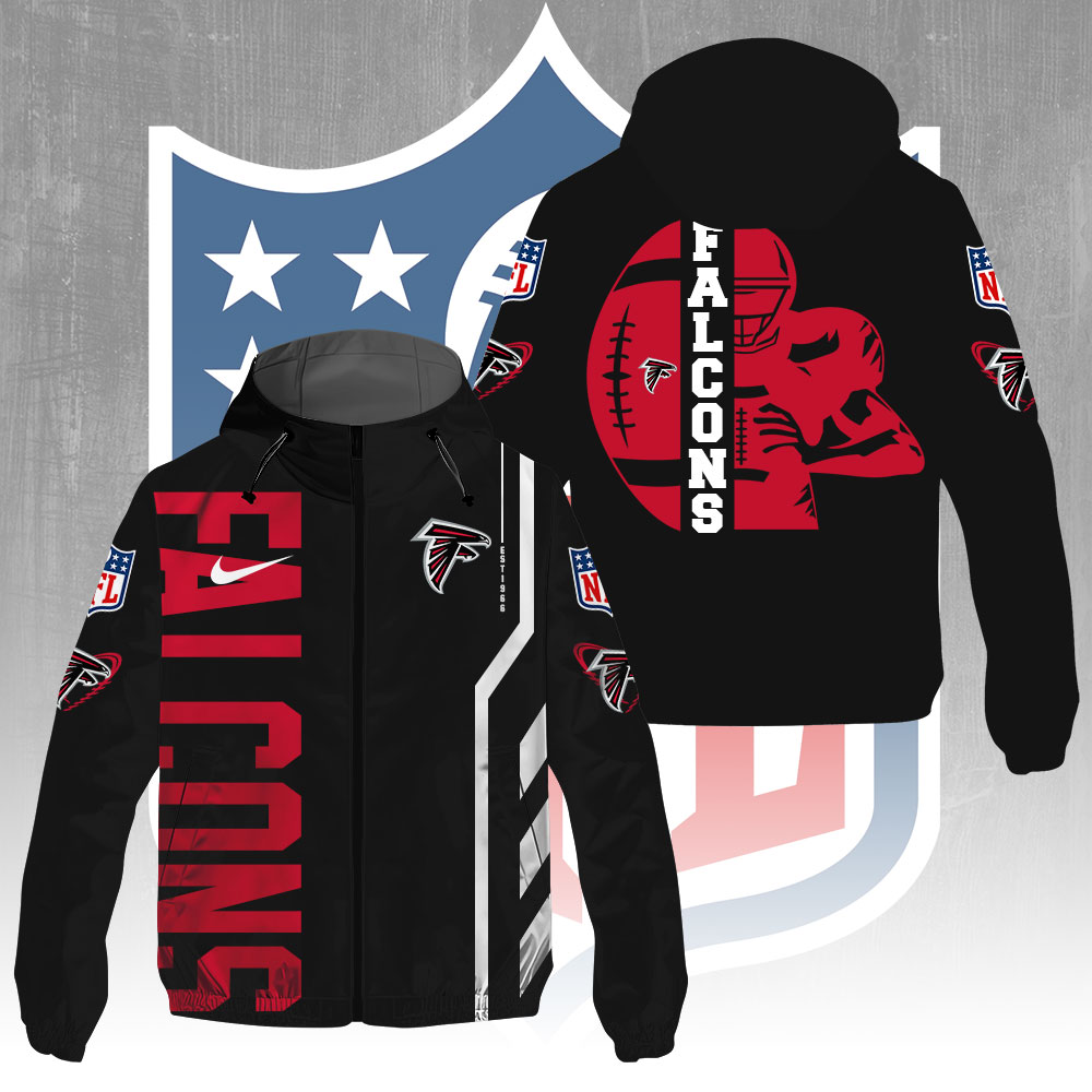 Atlanta Falcons 3D Windbreaker Jacket