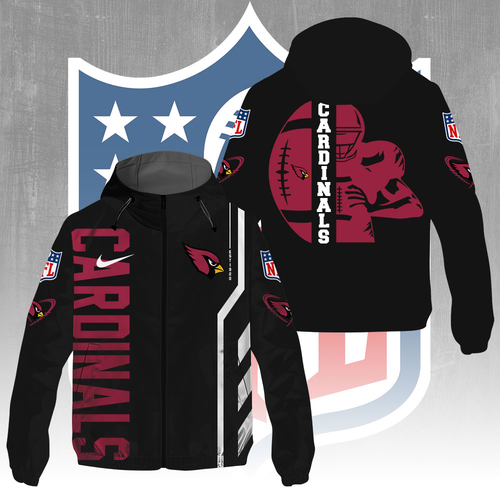 Arizona Cardinals 3D Windbreaker Jacket