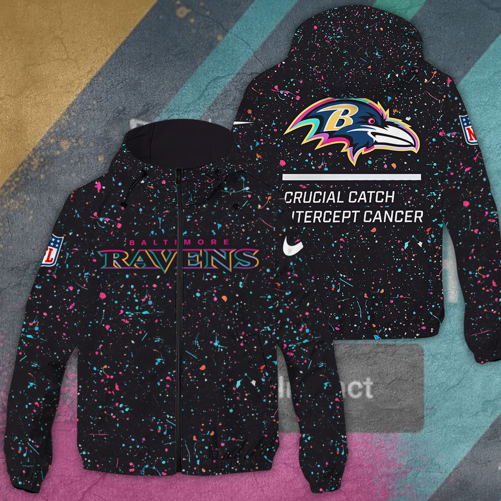 Baltimore Ravens 3D Windbreaker Jacket