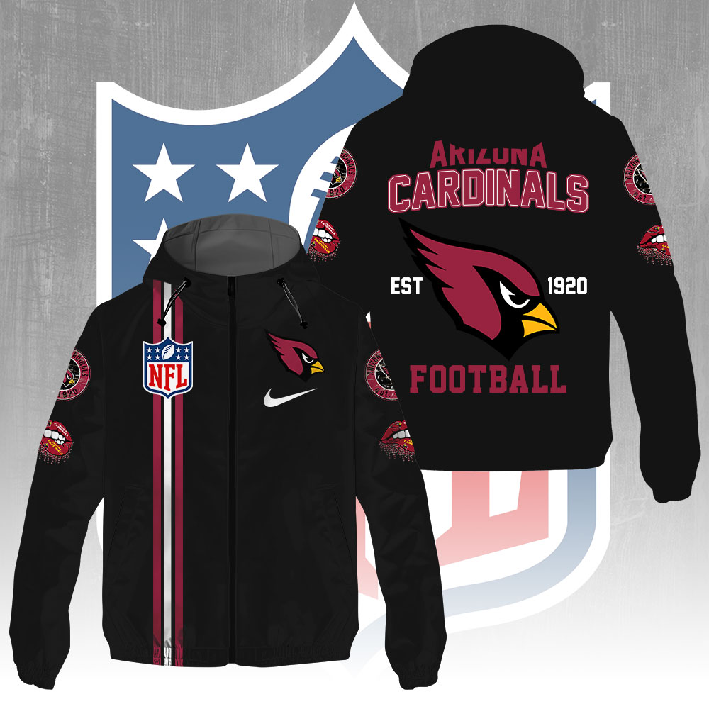 Arizona Cardinals 3D Windbreaker Jacket