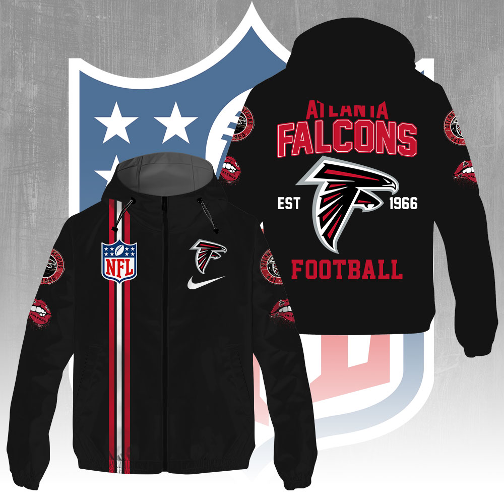 Atlanta Falcons 3D Windbreaker Jacket