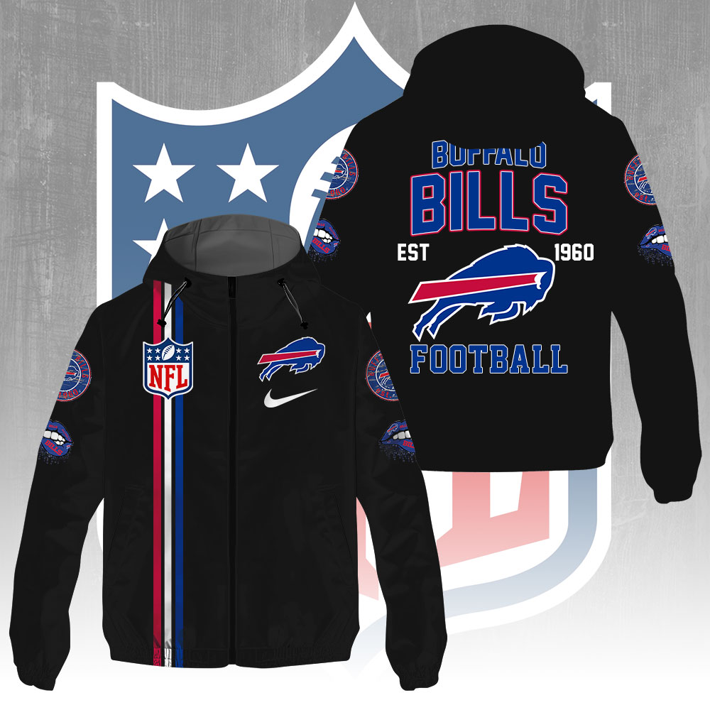 Buffalo Bills 3D Windbreaker Jacket
