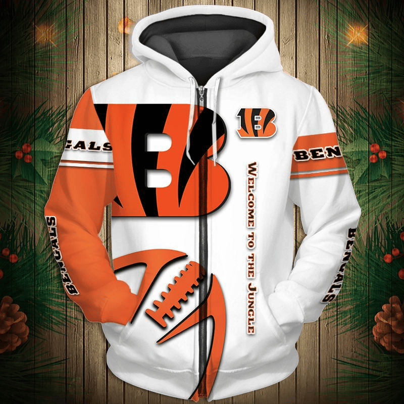 Cincinnati Bengals 2024 New 3D Graphic Hoodie