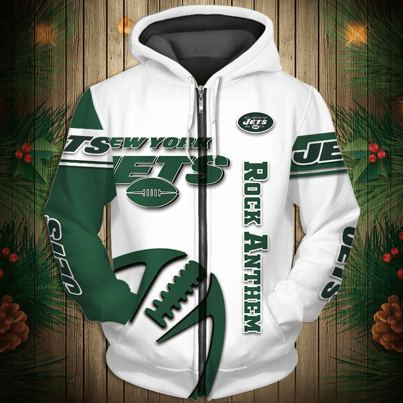 New York Jets 2024 New 3D Graphic Hoodie