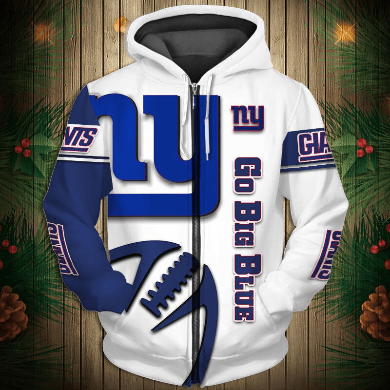 New York Giants 2024 New 3D Graphic Hoodie