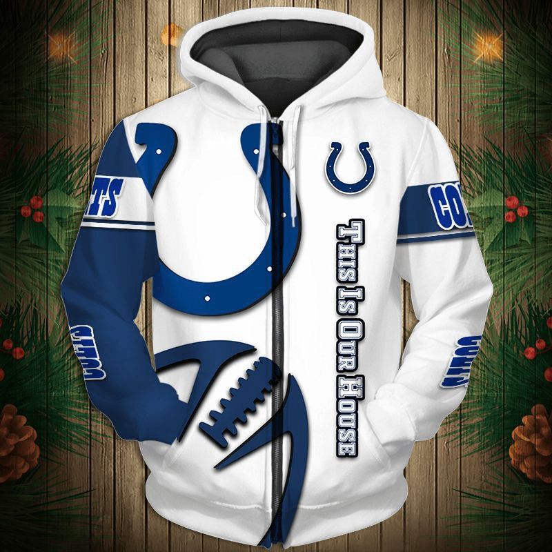 Indianapolis Colts 2024 New 3D Graphic Hoodie