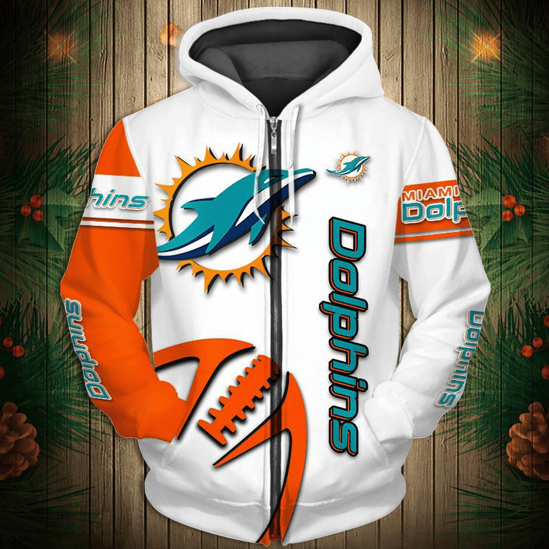 Miami Dolphins 2024 New 3D Graphic Hoodie