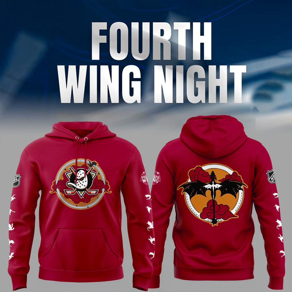 Anaheim Ducks X Fourth Wing Night Hoodie