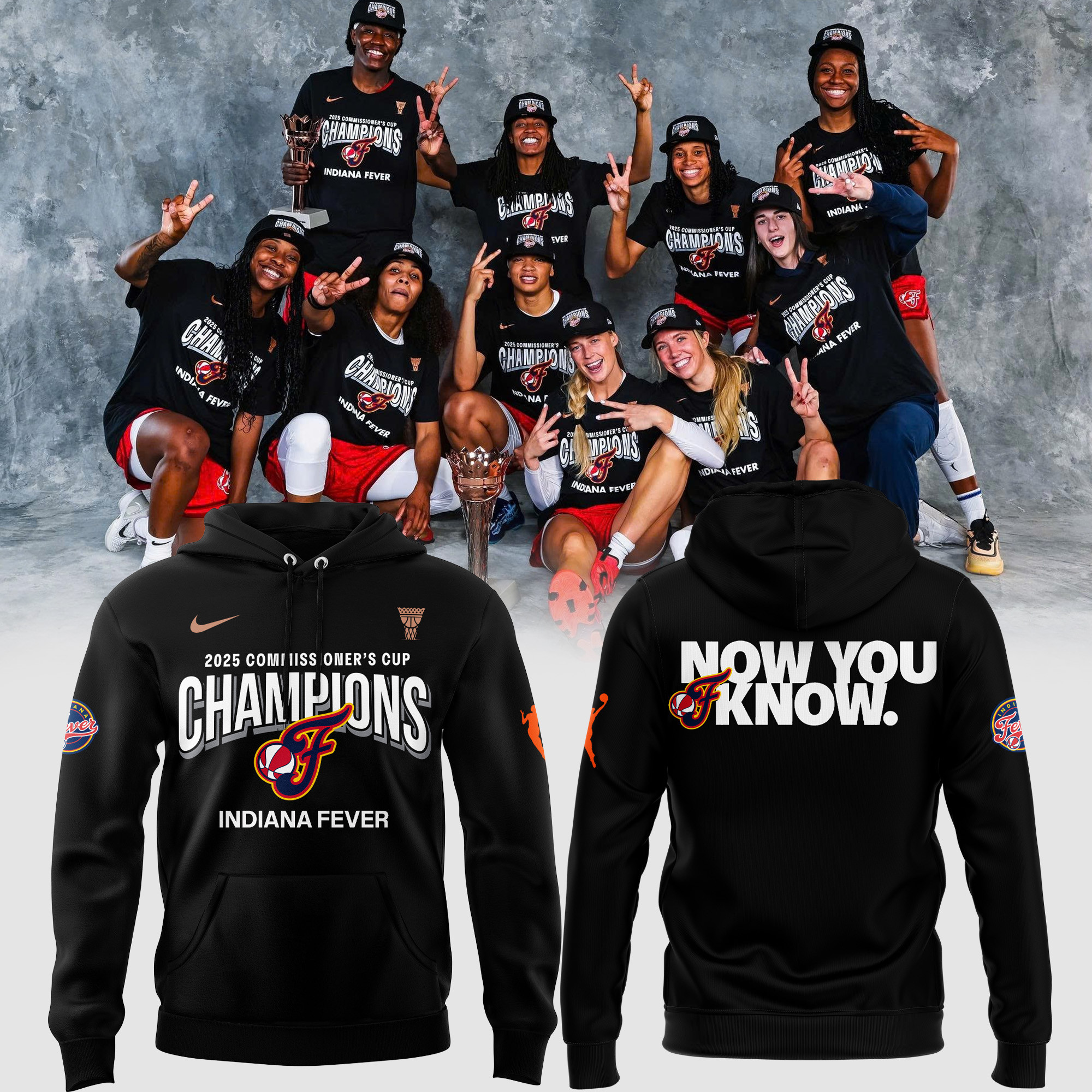 Indiana Fever 2025 WNBA CommissionerS Cup Champions Hoodie Gift For Basketball Lover