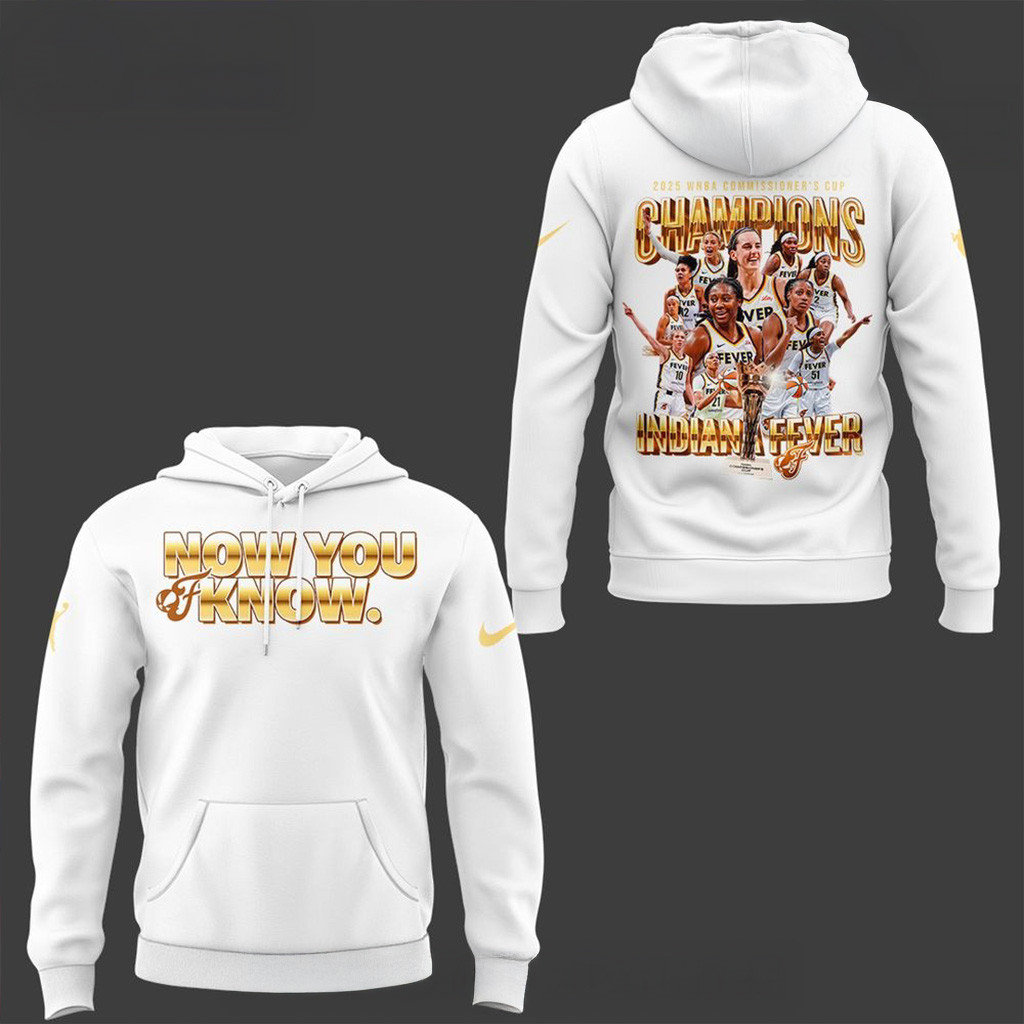 Indiana Fever 2025 WNBA CommissionerS Cup Hoodie For Men