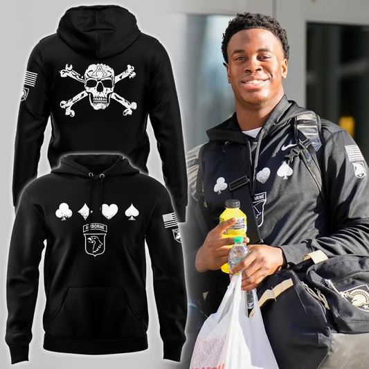 Airborne Army Black Knights Football Hoodie Football Fan Gift Ideas