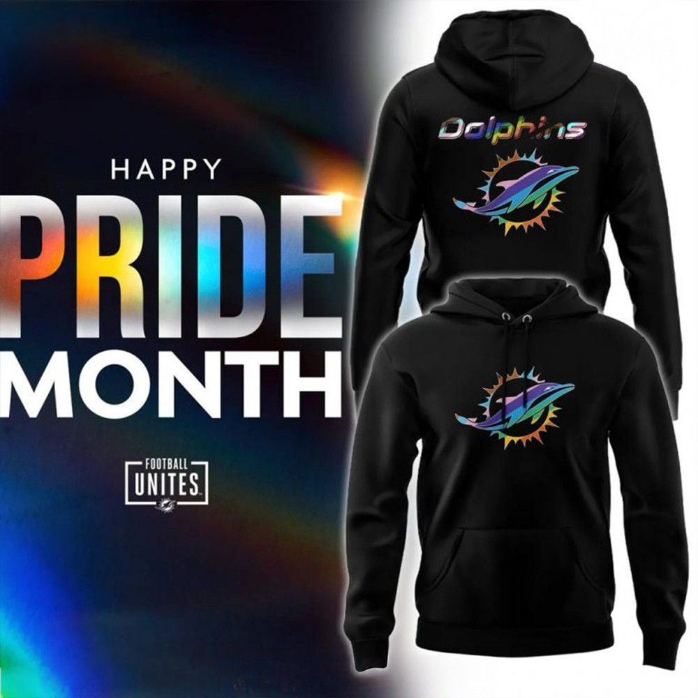 2025 Miami Dolphins Pride Month Edition Hoodie