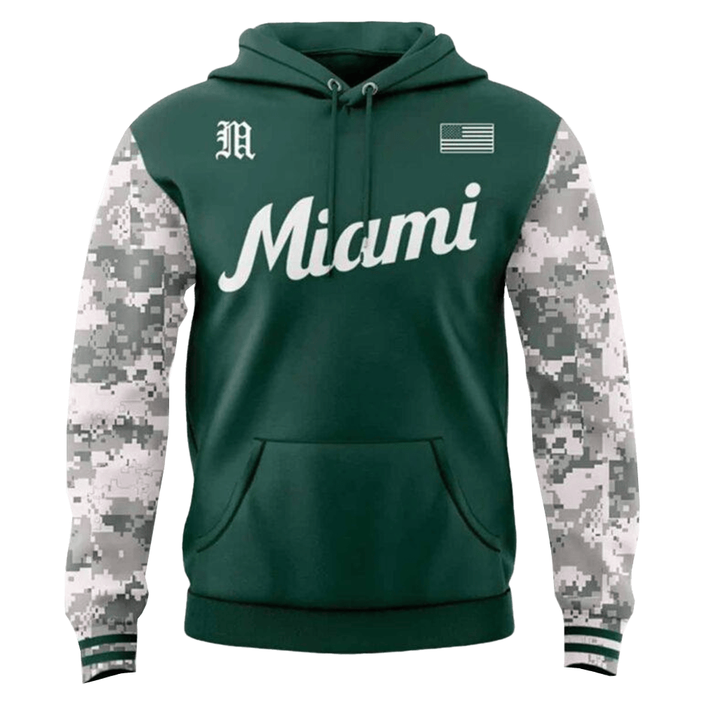 2025 Armed Forces Day Miami Hurricanes Hoodie