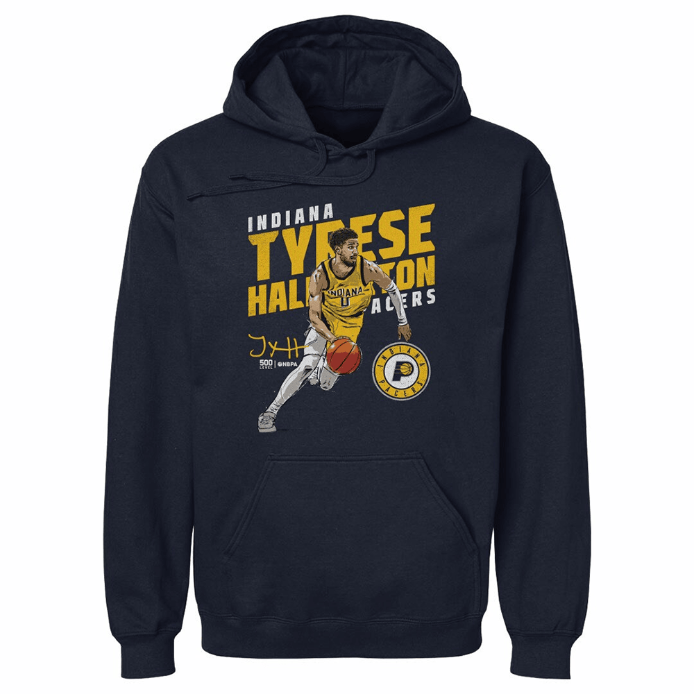 500 Level Tyrese Haliburton Navy Indiana Pacers Hoodie
