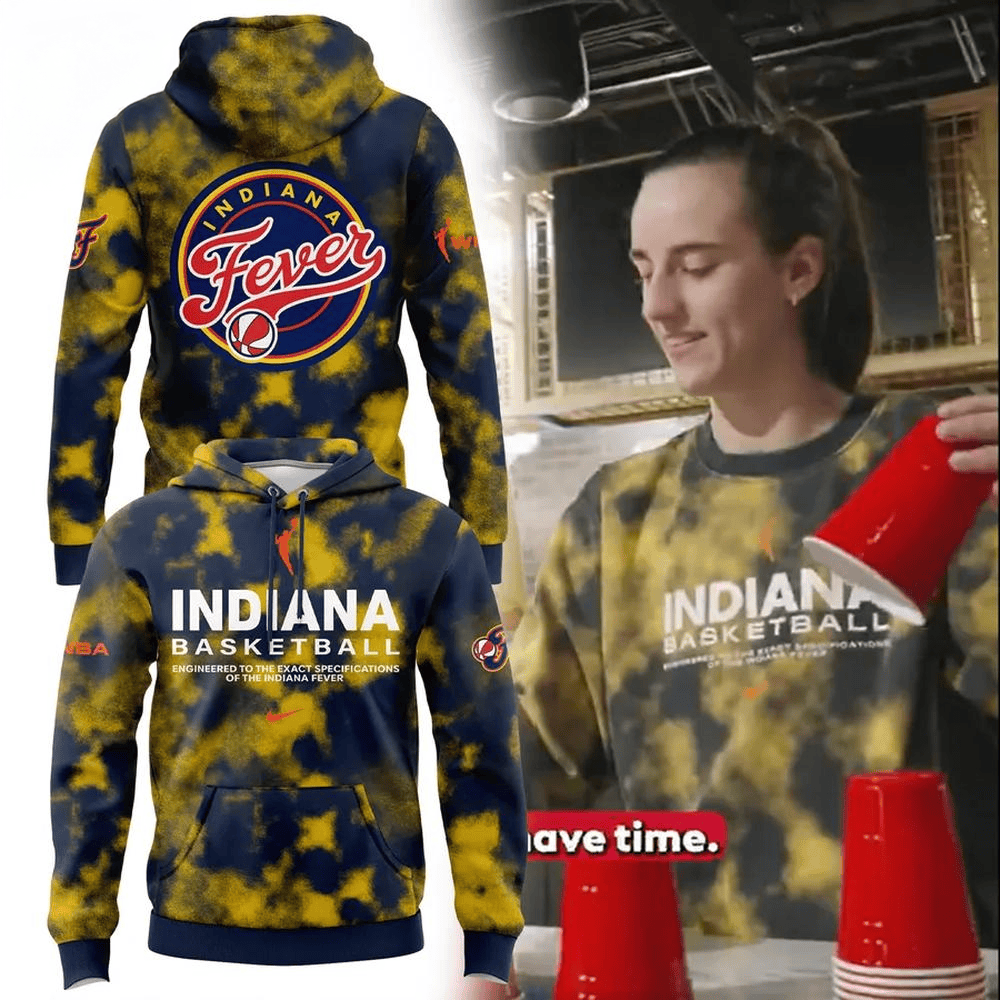 Indiana Fever WNBA Tie-Dye Hoodie