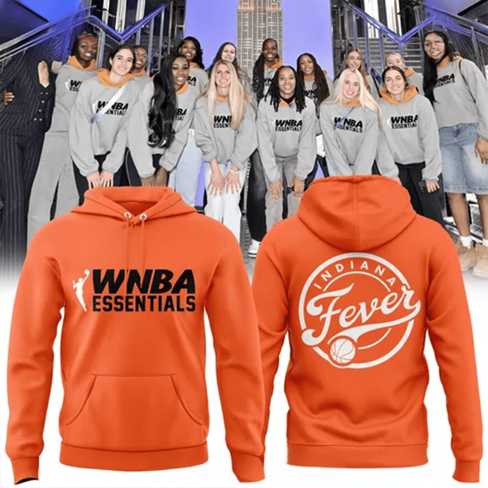 WNBA Indiana Fever X Essentials 2025 Orange Hoodie