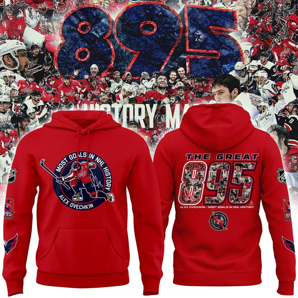 Alexander Ovechkin Washington Capitals Most Goals In NHL History Hoodie