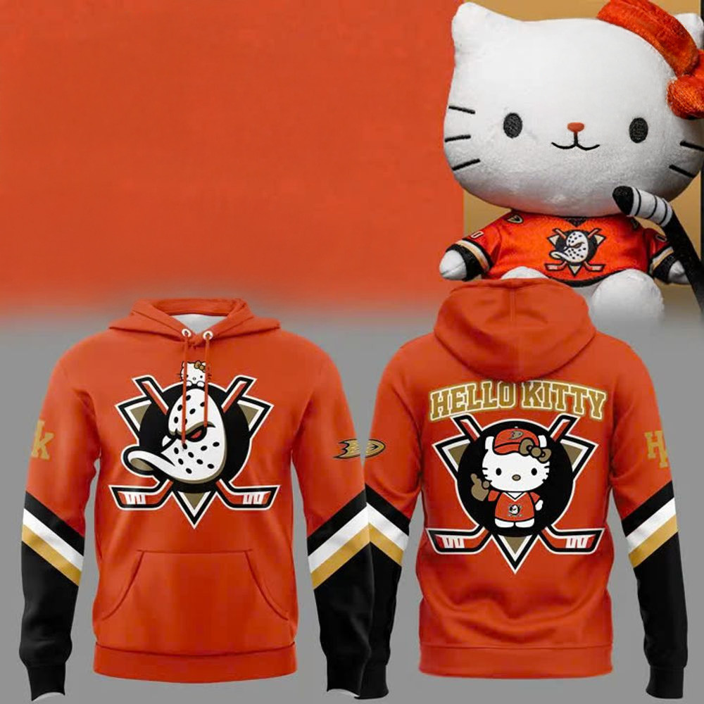 Anaheim Ducks X Hello Kitty Hoodie