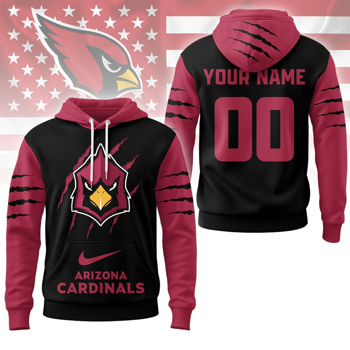 Arizona Cardinals NFL Fan Pride All Teams Hoodie