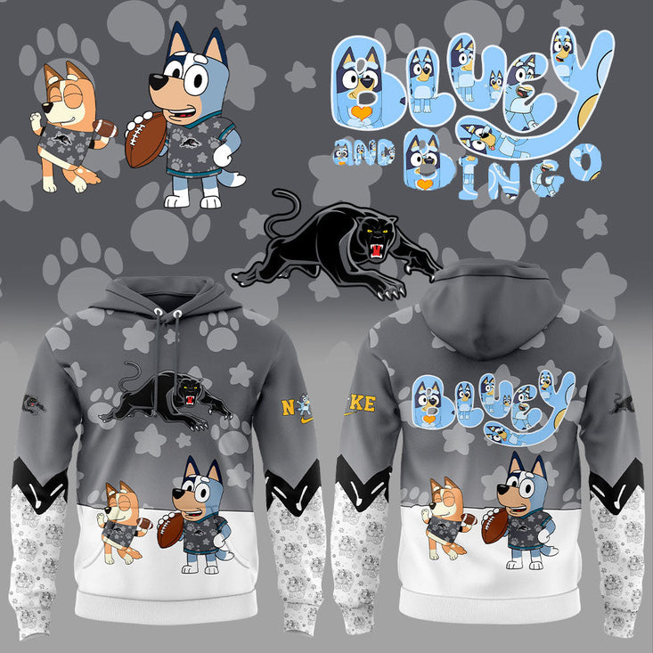 Penrith Panthers X Bluey And Bingo Hoodie