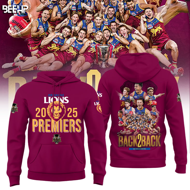 Brisbane Lions 2025 Premiers Hoodie