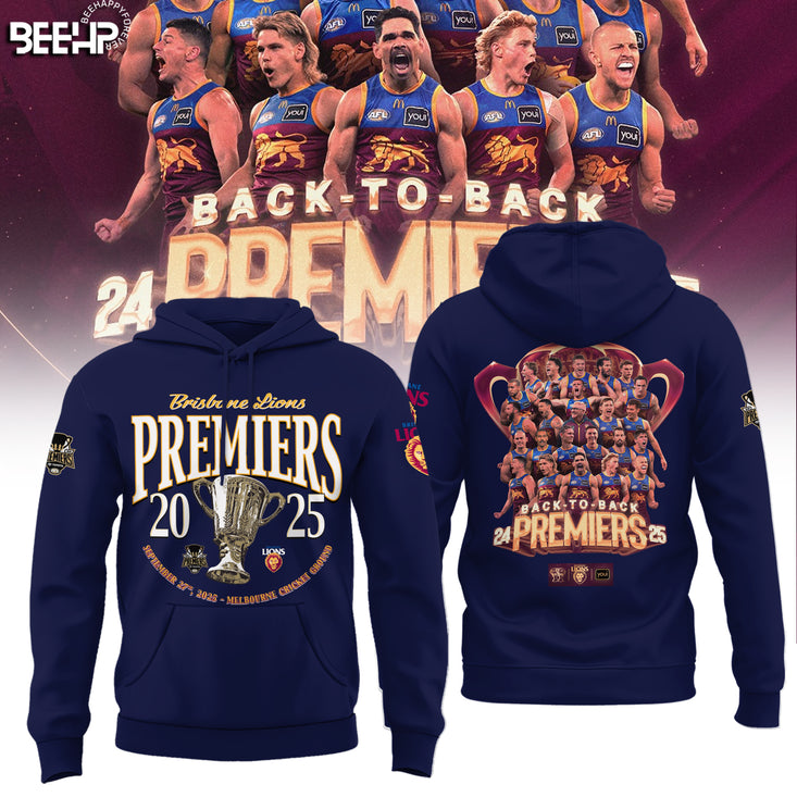 Brisbane Lions 2025 Premiers Hoodie