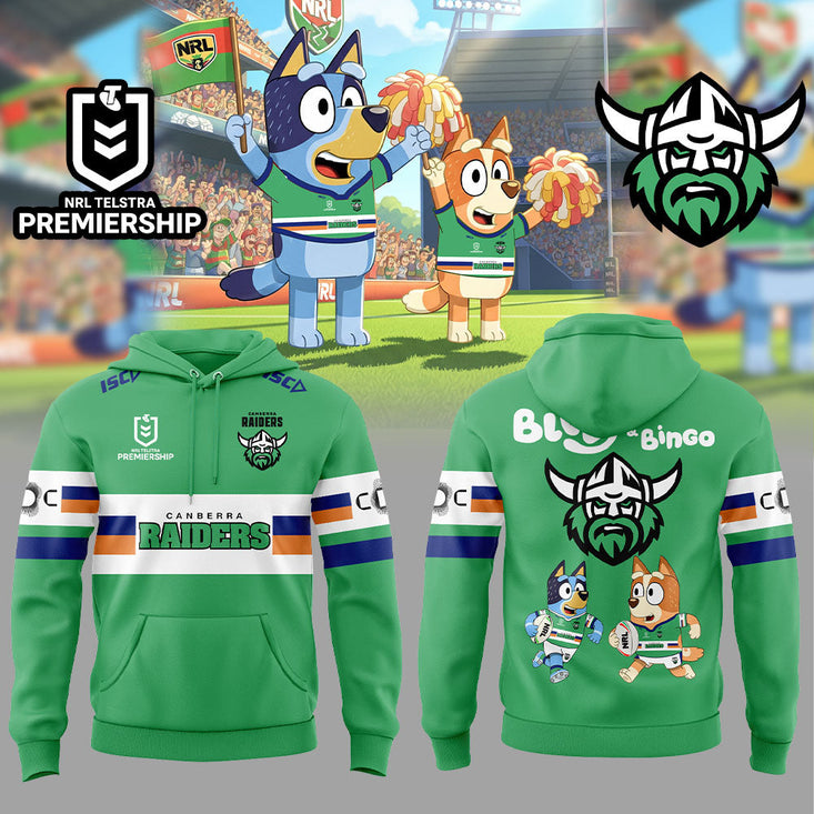 Canberra Raiders Bluey And Bingo Hoodie