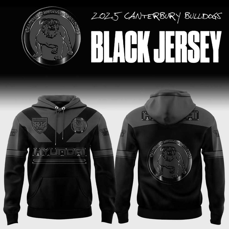 Canterbury Bulldogs Back In Black 1995 Hoodie