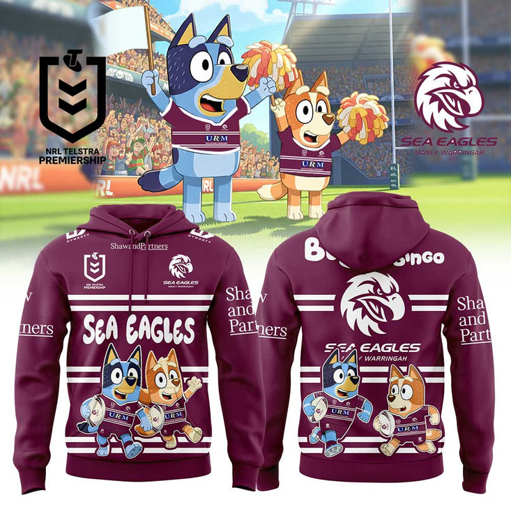Manly Sea Eagles Bluey And Bingo Hoodie