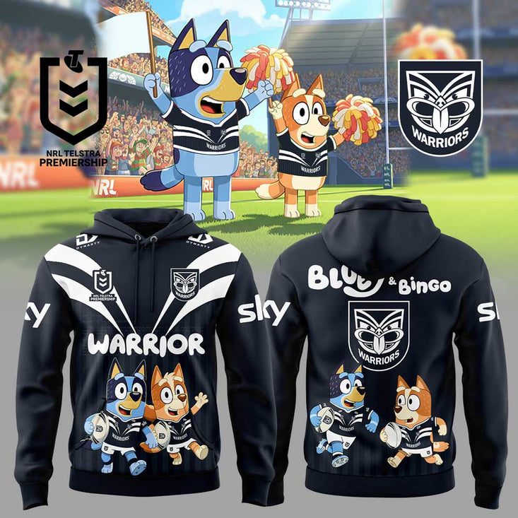 One Nz Warriors Bluey And Bingo Hoodie