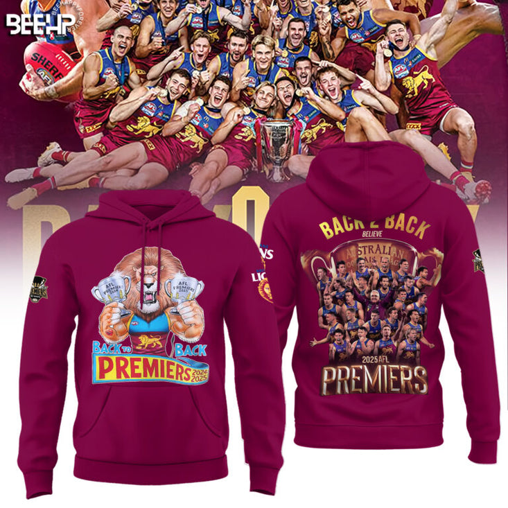 Brisbane Lions 2025 Premiers Hoodie