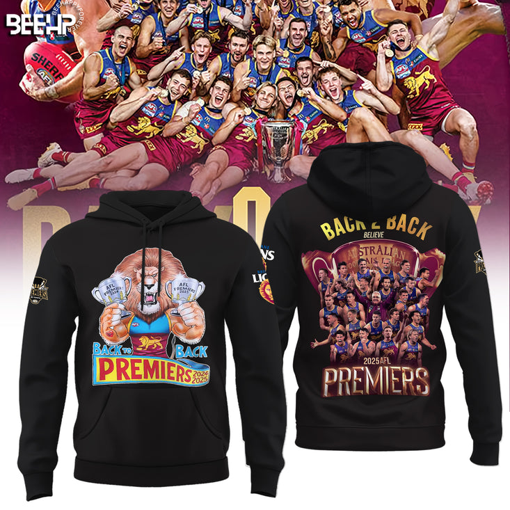 Brisbane Lions 2025 Premiers Hoodie