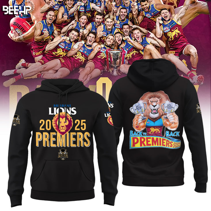 Brisbane Lions 2025 Premiers Hoodie