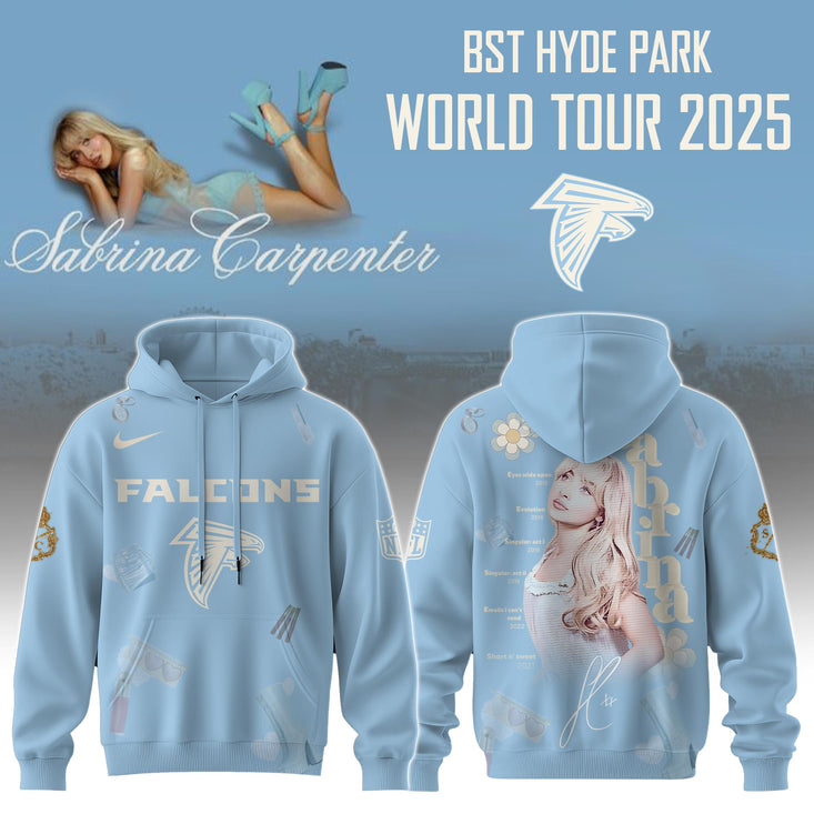 A Falcons X Sabrina Carpenter Short N Sweet Tour Hoodie Editions Limited +Selling Out Fast