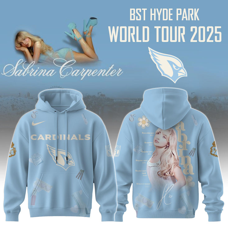 A Cardinals X Sabrina Carpenter Short N Sweet Tour Hoodie Editions Limited +Selling Out Fast