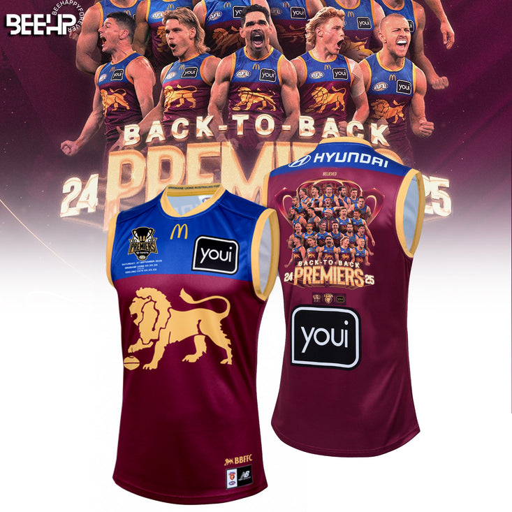 Brisbane Lions 2025 Premiers Jersey