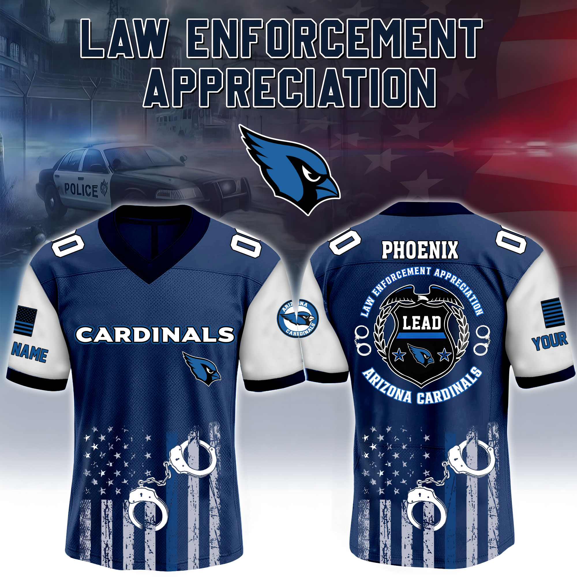 Arizona Cardinals X Law Enforcement Appreciation Jersey