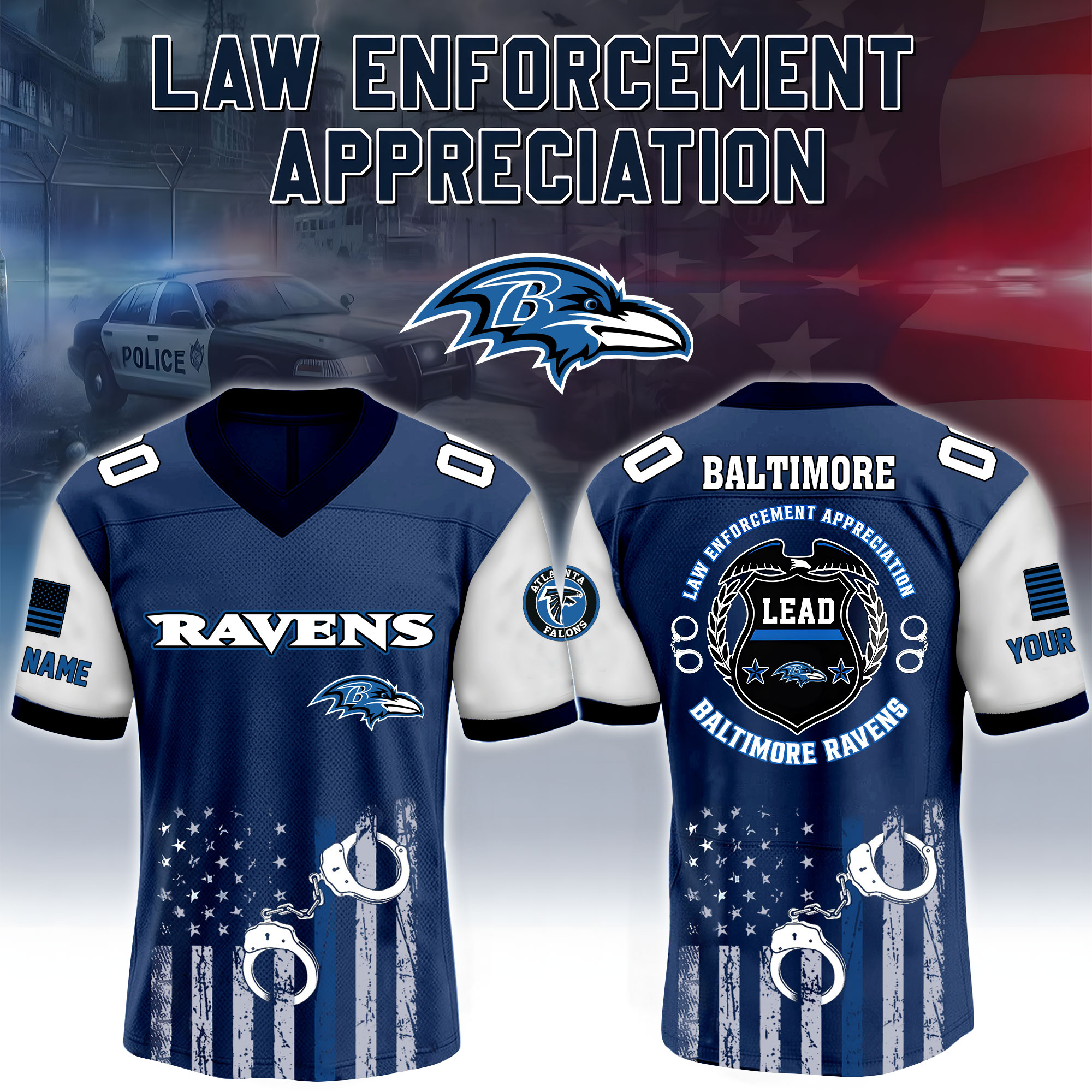 Baltimore Ravens X Law Enforcement Appreciation Jersey