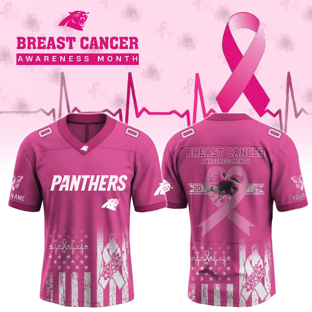 Carolina Panthers  X Breast Cancer Awareness Month Jersey