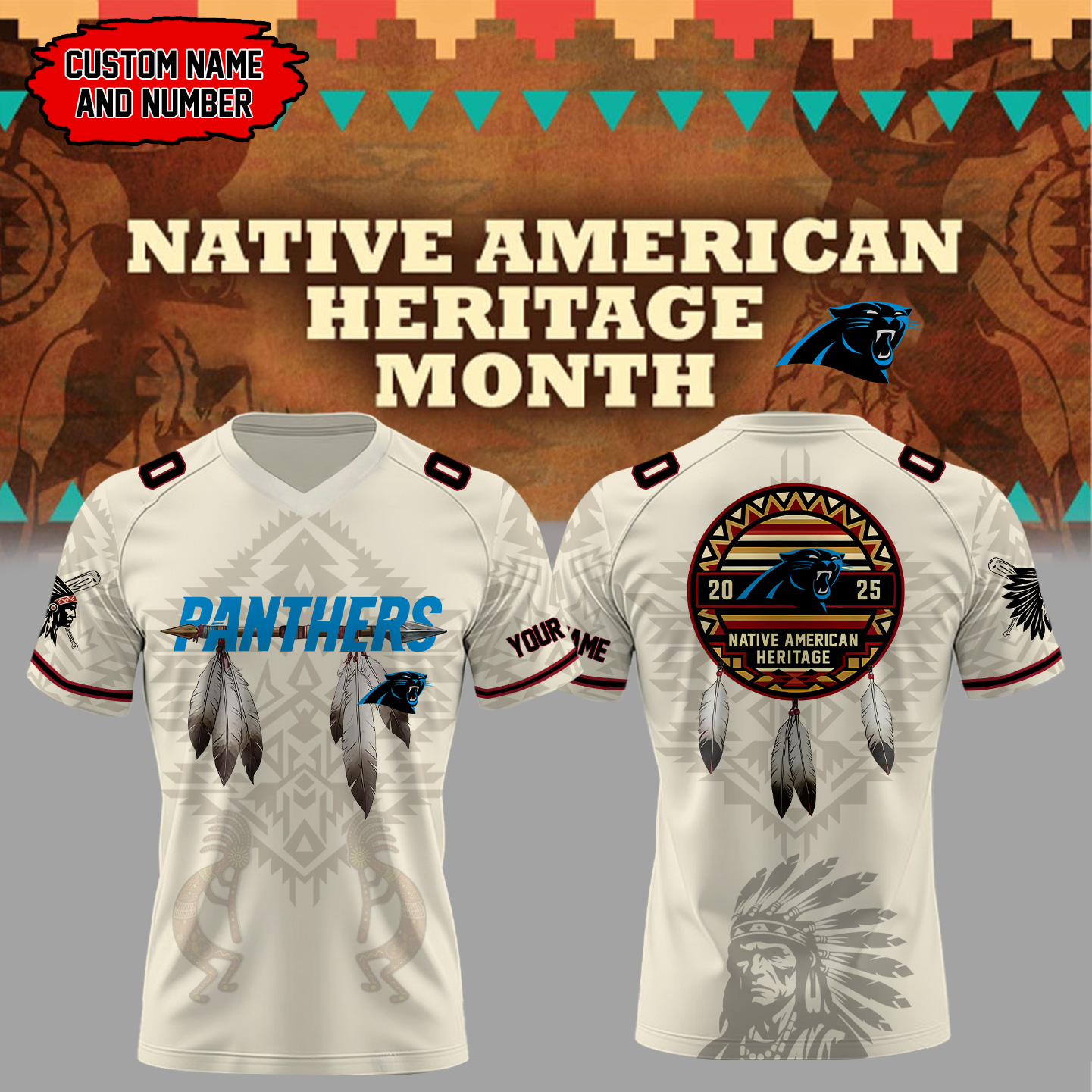 Carolina Panthers Native American Heritage Month Jersey