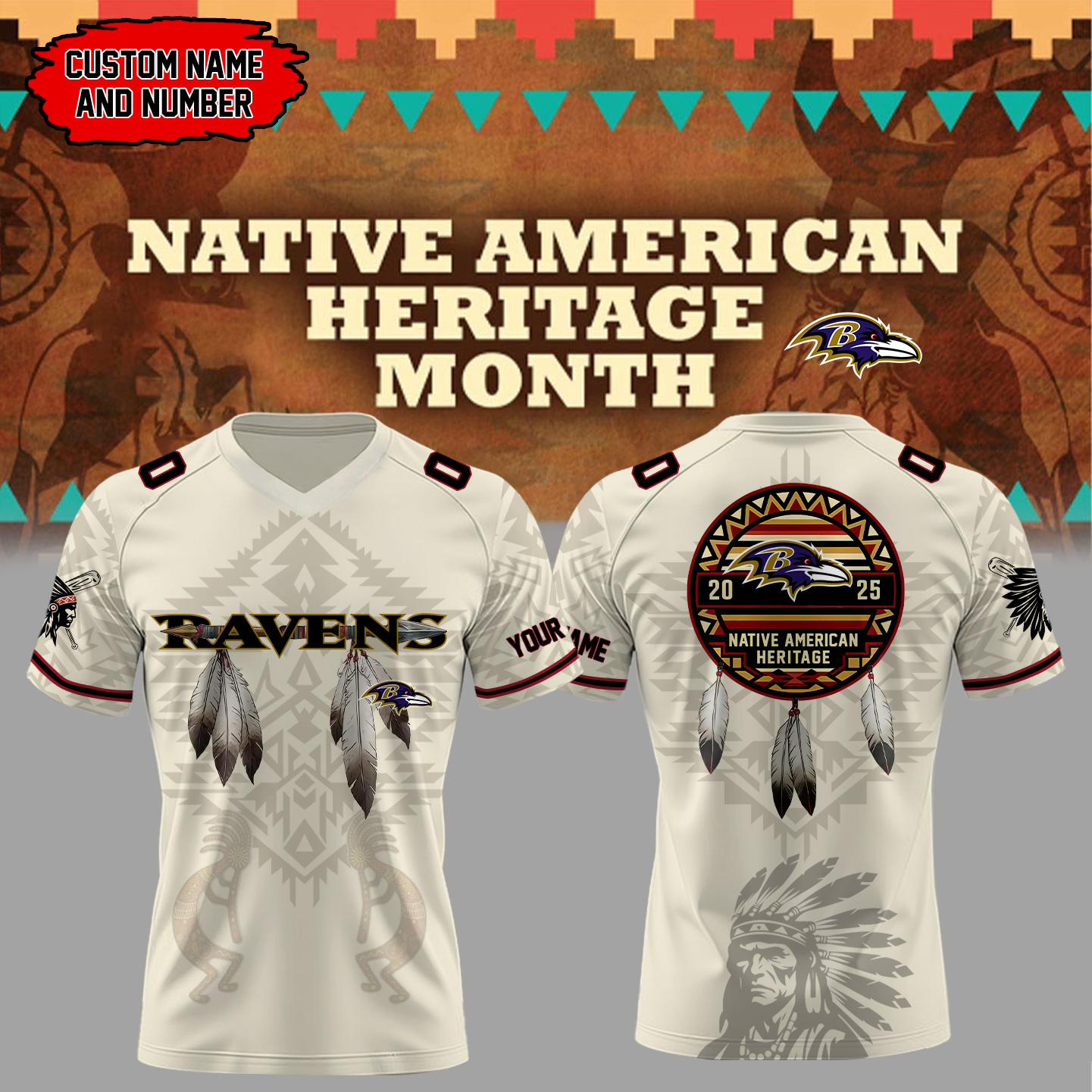 Baltimore Ravens  Native American Heritage Month Jersey
